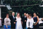 Myself with my wife and our friends at wedding, Aug 2003.